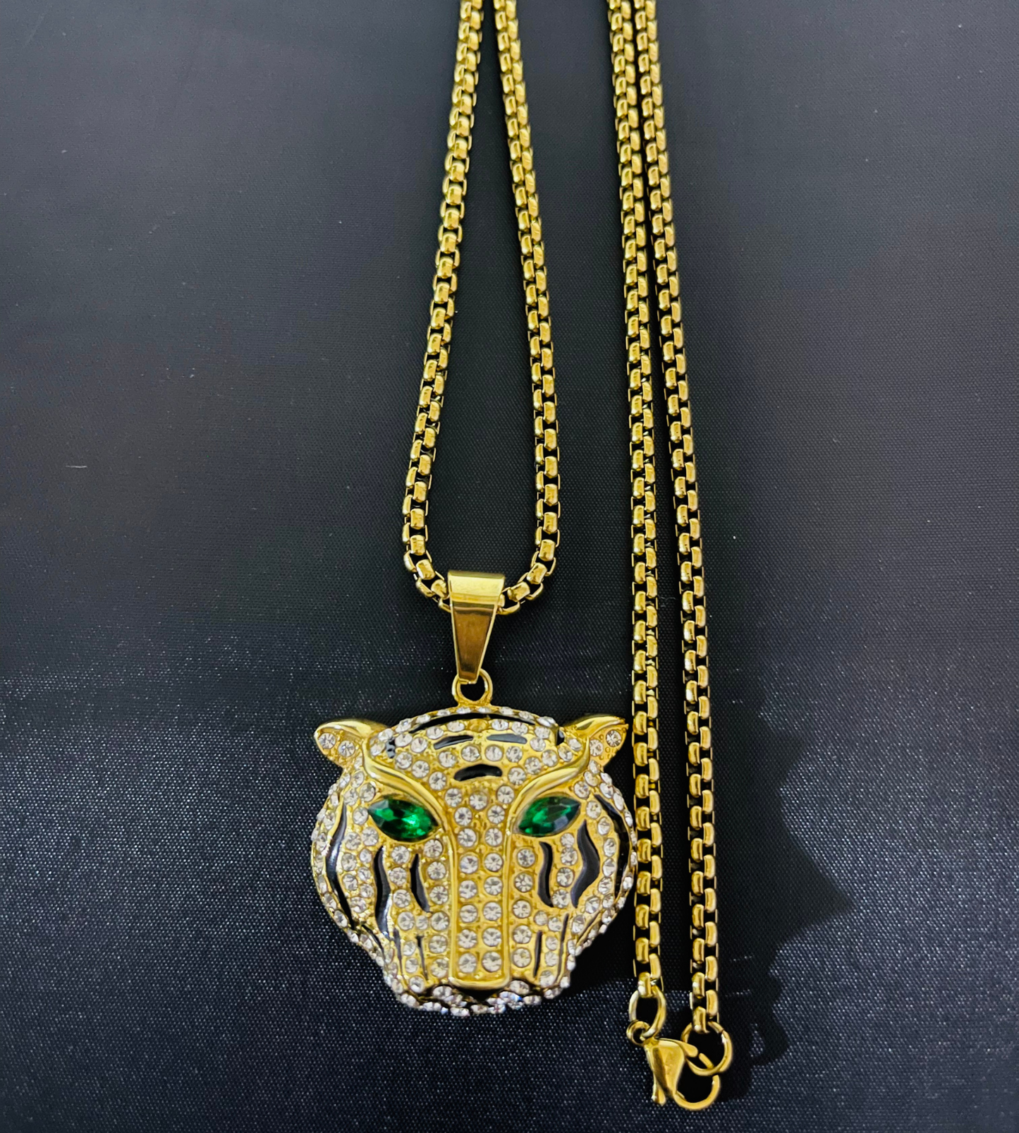 Collar Dorado de Acero Quirúrgico Inoxidable para varón