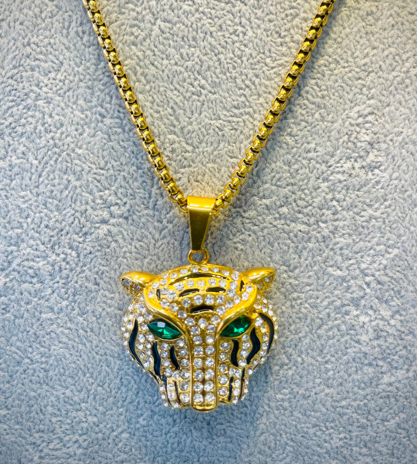 Collar Dorado de Acero Quirúrgico Inoxidable para varón