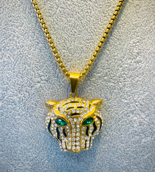 Collar Dorado de Acero Quirúrgico Inoxidable para varón